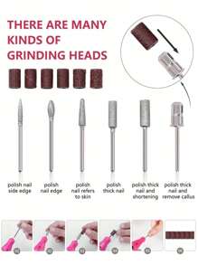 Kit profesional de arte de uñas, incluye taladro eléctrico para uñas, lámpara UV/LED de 54W, adecuado para principiantes - Multicolor - Ver 6