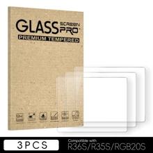 DATA FROG Protecteur d'écran en verre trempé pour accessoires de console de jeu portable rétro R35S RGB20S, marque DATA FROG R36S