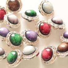 6/12 chiếc nút nhựa trang trí lấp lánh bằng nhựa vàng lá ombre cổ điển cho áo len, áo khoác, áo khoác tự may - Nhiều màu - Xem 4