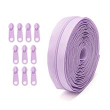 1 套 = 4.5 米拉链 + 10 个塑料拉链头，彩色尼龙 #3 拉链，带 10 个匹配的塑料拉链头，1 套/5 套，适用于服装、纺织品、箱包 - 多種顏色 - 查看 17