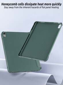 Solid Color Pencil Slot Protective Case Compatible With IPad Mini4/Mini5/Mini6/Mini7/Air/Air2/9.7/10.2/10.5/Air4/Air5/Pro11-Inch/10th Gen/Air 11-In.(M2)-2024/Air 13-In.(M2)-2024/Pro11-In.(M4)-2024/Pro13-In.(M4)-2024/IPad Air 13(M3 2025)/IPad Air 11-Inch (M3) 2025/IPad (A16) 11 Inch 11th Generation 2025 Models