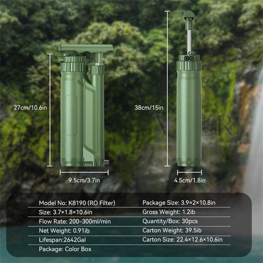 Outdoor Water Purifier Portable SingleSoldier Water Purifier Field