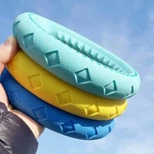 Brinquedo de roer para animais de estimação, Brinquedo em forma de círculo, Brinquedo de companhia para cachorros, Brinquedo de treinamento para cachorros, Brinquedo resistente à mordida e sólido