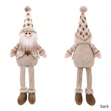 1 pezzo/set da 3 pezzi, altezza 50/44/52cm, decorazioni natalizie nordiche con gambe sospese, figure di Babbo Natale, pupazzo di neve, alce e gnomi europei, ornamenti natalizi, ciondoli nani, migliori regali, decorazioni natalizie, decorazioni per la stanza invernale, decorazioni natalizie per la casa, regali di Natale - Multicolore - Visualizzare 11