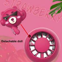 Portable Handheld Fans 3 Speeds Rechargeable Bear Fans Travel Fans Suitable For Outdoor And Indoor