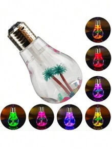 1 Pieza Difusor Aromaterapia Humificador Foco Palmera Usb Luz Led - Multicolor - Ver 1