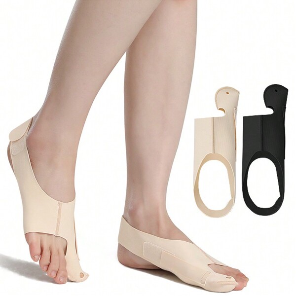 1 pieza Correa para el pie cómoda y transpirable, soporte para el pie antideslizante para calcetines con dedos para mujeres, atletas y bailarines, accesorios de gimnasio