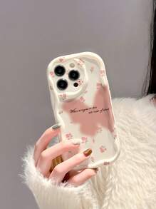 Ốp lưng điện thoại chống rơi Pink Apple Premium Cream viền lượn sóng hình bướm, tương thích với iPhone 11 Pro/12 Pro Max/14 XR/7/8, cũng tương thích với iPhone 15 Pro Max, 13, 14, 11. Chất liệu TPU mềm dẻo, chống rơi, chống nước, chống sốc và chống trầy xước. - Nhiều màu - Xem 4