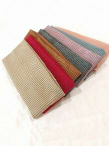 1 Băng đô vành rộng đa năng phong cách Hàn Quốc, Băng đô tập luyện co giãn, Phụ kiện tóc thời trang màu trơn cho mùa thu/đông - Nhiều màu - Xem 1