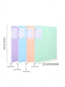 1 件 A4 加厚文件夹，带透明插页袋，多层文件整理器，乐谱夹，试卷和奖励证书存储活页夹 返校，返校，学校用品 - 資料冊 - 查看 11