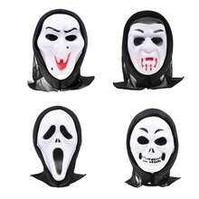 1 pieza Disfraz de Halloween Maquillaje de zombie Fiesta Guantes y máscara realista de esqueleto aterrador