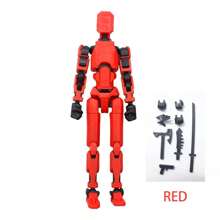 1 Set Of 6+ Educational DIY Lucky 13 Building Blocks Robot And Accessories, Full Articulated Posable Figures, 3D Printed Dummy 13 Toys, DIY Stress Relief Toys (Some Colors Randomly Shipped)