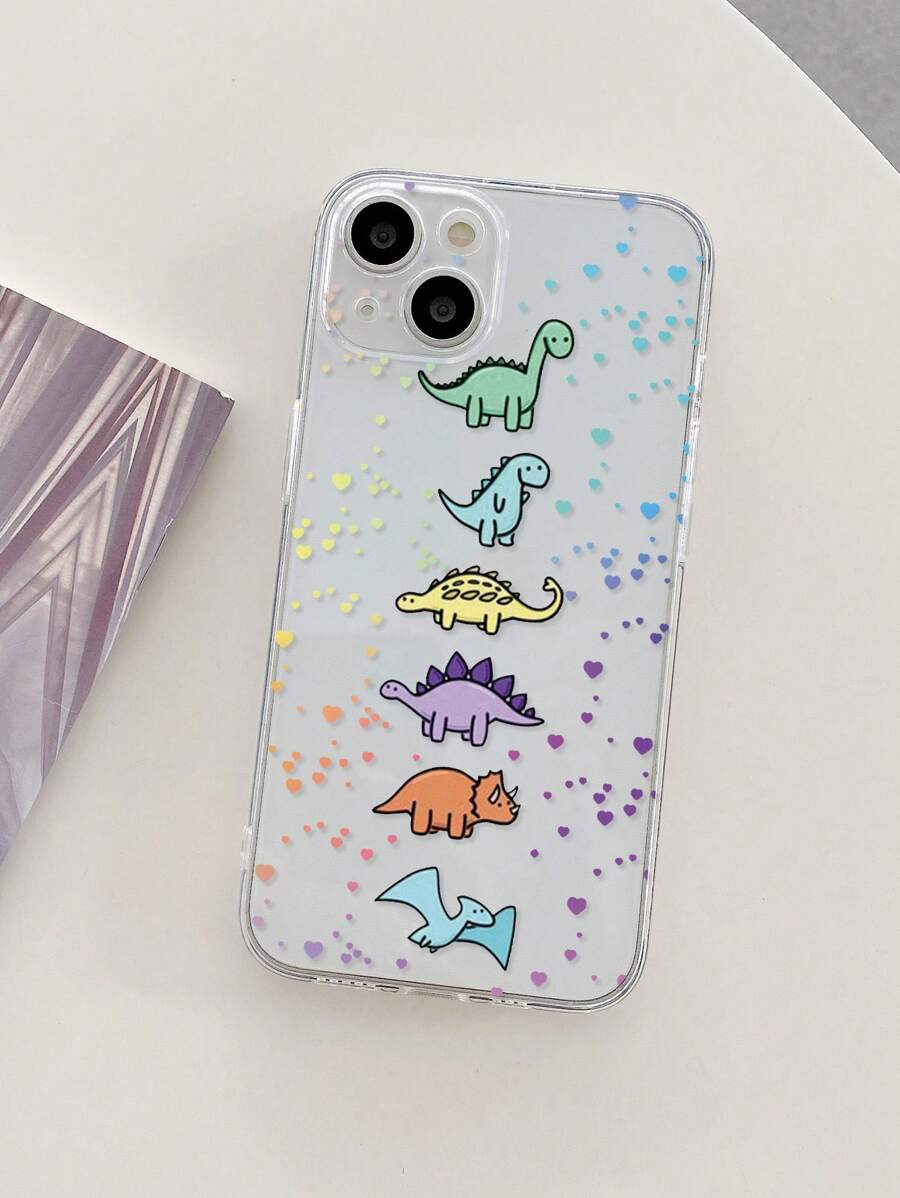 苹果高透穿孔爱心恐龙彩绘防摔软手机壳 适用于 15 XR/7/8、 15 Pro Max/12 Pro Max/13 Pro Max/14 Pro Max 13 14 11 12P 14P 11P 12P、软保护壳适用于 Galaxy S24、Galaxy 14、Galaxy 24、Galaxy 54、Galaxy S20 FE、Galaxy S24+、Galaxy S24 Ultra、Galaxy S22、Galaxy S23 Ultra、Galaxy A13 4G/A52/A52s 5G、Galaxy A25、Galaxy A34、Galaxy A35、Galaxy A55、Galaxy A05、兼容 12 Pro/12/12X、Note 11、9A、9C、Polox3 NFC、Redmi 10、Redmi 9、Note 9、12C、 Note 11 Pro、Redmi 10C、Note 8 Pro 手机壳防水防震防刮 - 彩色 - 查看 1
