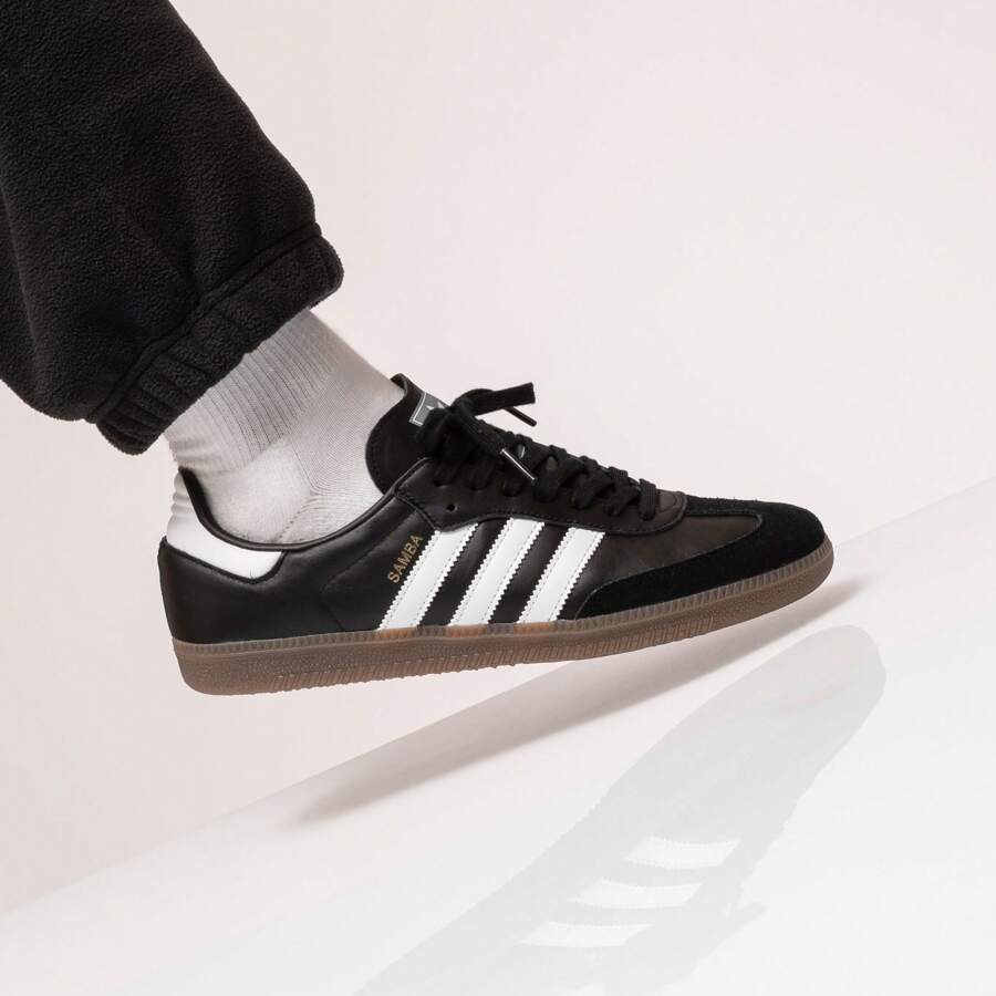 Adidas Samba OG Black White Gum B75807 Men's Fashion Sneaker New ...