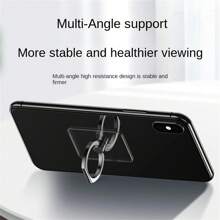 Mobile Phone Ring Holder Transparent Mobile Phone Ring Buckle 360 ​​Holder Mobile Phone Support Mobile Phone Compatible With IPhone, Android Phone, Gift For Birthday, Family, Friends Finger Ring Holder, Phone Grip, Phone Accessories