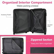 Hardshell Luggage Sets 3 Pcs Spinner Suitcase With TSA Lock Lightweight 20''24''28''