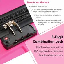 Hardshell Luggage Sets 3 Pcs Spinner Suitcase With TSA Lock Lightweight 20''24''28''