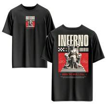 Unisex 100% Cotton T-Shirt Front And Back Print Streetwear ROUND NECK - màu đen - Xem 1