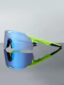 男士时尚眼镜无框炫彩镀膜镜片节日聚会装饰眼镜脸部展示小潮流时尚街拍配饰女士时尚眼镜 - 多色 - 查看 7