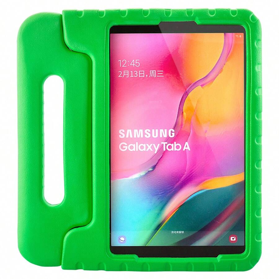 For Samsung Galaxy Tab A 10.1 Inch 2019(T510/T515) Tablet Case Shockproof Tablet Case Handle Stand Shockproof EVA Bumper Cover - 綠色 - 查看 1
