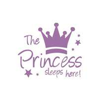 1pc Blue Princess Crown Wall Sticker, Girls Bedroom Decorative Decal, Suitable For Nursery Decoration Baby Shower Family Decorations Gifts - Blue - View 9