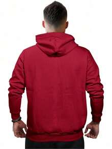 Bear Hafime Bear And Lil Bear Kangaroo Sweatshirt Blouse + Pants Kit - 紅色 - 查看 2