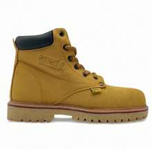 Bota Miel Nobuck Caballero Pma Industriales C/casquillo - Dorado - Ver 1