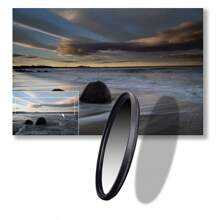 Leichter kreisförmiger Gradverlaufsfilter, Gradverlauf Orange, DSLR Kamera Linsenfilter, Linseneffekt, Landschaftsfotografie, Himmel Aufnahme, Aluminiumlegierungsrahmen, erhältlich in Linsendiameter 40.5mm/49mm/52mm/55mm/58mm/62mm/67mm/72mm/77mm/82mm