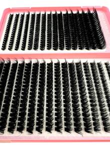 HBZGTLAD 608pcs DIY 80+100D Individual Lash 9-18mm Mixed 5D Fluffy Lash Curl Individual Lash DIY Lash Extension Lash Book Lash Clusters,Eye Lash Clusters,Individual Eyelashes,Lashes,Fake Lashes - Black - View 2