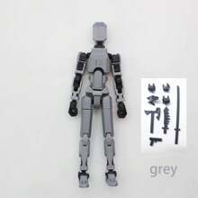 1 Set Of 6+ Educational DIY Lucky 13 Building Blocks Robot And Accessories, Full Articulated Posable Figures, 3D Printed Dummy 13 Toys, DIY Stress Relief Toys (Some Colors Randomly Shipped)