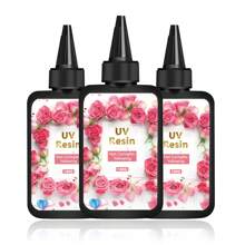 100g/200g/300g/500g/1000g 高透明 UV 水晶环氧树脂，快干 UV 固化树脂，适用于 DIY 工艺品