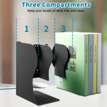 Adjustable Bookends, Expandable Bookends Magazine File Holder,Desk Organizer And Accessories For Office, Books, Papers, Extends Up To 19 Inches - Multicolor - View 11