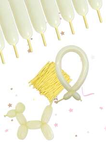 20 quả bóng bay ma thuật màu Macaron Latex, thích hợp cho trang trí tiệc cưới sinh nhật Halloween Giáng sinh - Nhiều màu - Xem 5