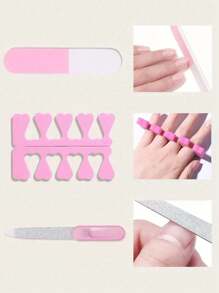 Kit profesional de arte de uñas, incluye taladro eléctrico para uñas, lámpara UV/LED de 54W, adecuado para principiantes - Multicolor - Ver 3