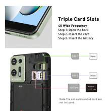 XGODY New 6.0 Inch Unlocked Smartphone 2+16GB Android Mobile Smart Phone Dual SIM 4 Core - Green - View 6