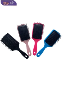 KUAILE BIJUX Paddle Hairbrush Combing And Detangling Padded Square Size M - 藍色 - 查看 2