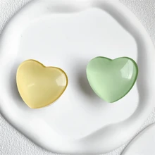 Cute 3D Glossy Heart Phone Holder Finger Grip Tok Bracket Compatible With IPhone, Android Phone, Gift For Birthday, Family, Friends Push-Pull Phone Grip, Phone Accessories