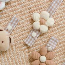 1 chiếc dây xích chống rơi núm vú giả hình gấu vải mới, dây xích chống rơi núm vú giả cầm tay, phụ kiện trêu chọc núm vú giả cho bé Quà tặng ngày lễ cho bé - Nhiều màu - Xem 6