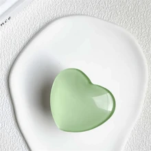 Cute 3D Glossy Heart Phone Holder Finger Grip Tok Bracket Compatible With IPhone, Android Phone, Gift For Birthday, Family, Friends Push-Pull Phone Grip, Phone Accessories