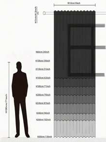 1pc Navy Blue Blackout Curtain Panel, Suitable For Light Blocking Curtains, Holiday Decor, Noise Reduction, Heat Insulation, Darkening Room, Multi-Purpose Curtain For Living Room - navy blue - View 7