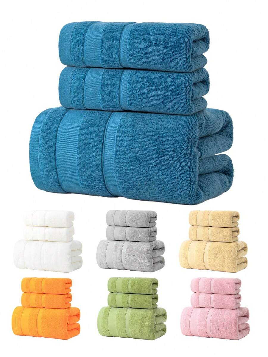 Bộ 3 khăn trang điểm và khăn tắm tuyệt đẹp - 2 khăn tắm + 1 khăn tắm - Vải nỉ san hô - Thấm hút cao, tuyệt vời để tẩy trang và trang điểm, hiệu quả lau tuyệt vời - Bộ khăn tắm và khăn tắm - Thích hợp cho phòng tắm, bàn trang điểm, khách sạn, spa, nhà nghỉ, hồ bơi và nhiều trường hợp khác, trường học, trở lại trường, du lịch, đồ dùng thiết yếu khi đi du lịch, đồ dùng thiết yếu cho gia đình, khăn tắm, chăm sóc da - Nhiều màu - Xem 1