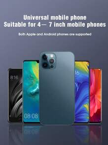 1 件车载仪表盘手机支架，新型紧凑便捷的重力安装稳定手机支架（随机发送 2 种面板设计） - 黑色 - 查看 5