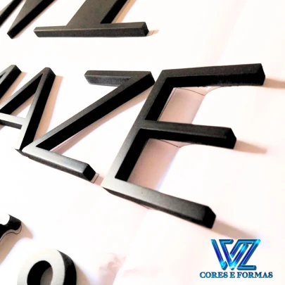 Letras para fachada, letras decorativas para comércio, letras para casa, prédio, residência, apartamento 12cm, sinal de identificação,  letras em pvc, material para area externa.