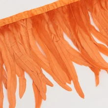 1m Borlas de plumas de gallo de colores Adorno de artesanía Adornos para manualidades DIY, decoración de fiesta festiva