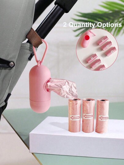 صندوق + 45 قطعة/صندوق + 90 قطعة/150 قطعة حاوية أكياس نفايات العربة وأكياس بلاستيكية محمولة