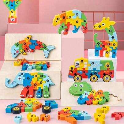 3D 拼图积木：促进儿童认知发展的有趣方式！圣诞节万圣节感恩节礼物