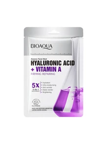 10 片 BIOAOUA 透明质酸和维生素 C 亮白保湿面膜