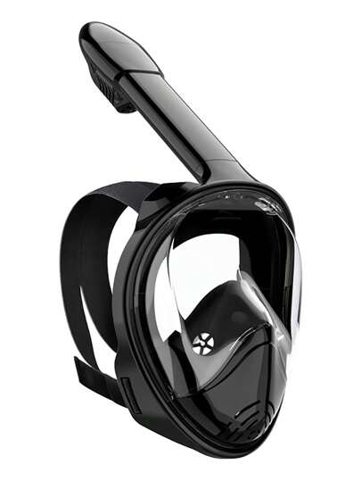 1pc Adult Full Face Snorkel Mask With Camera Mount, 180° Panoramic Leak-Proof Anti-Fog Snorkeling Equipment, Beach Essentials, Beach Accessories, Pool Float