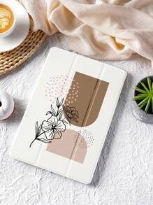 1 件印刷块图案兼容平板电脑保护套，适用于 iPad 10.2 英寸、iPad Pro 2021/2020、iPad 第 9/10 代、Galaxy Tab A8 10.5 英寸 2022、Matepad 10.4/Tab、平板电脑，带笔架和自动睡眠/唤醒功能 - 彩色 - 查看 1