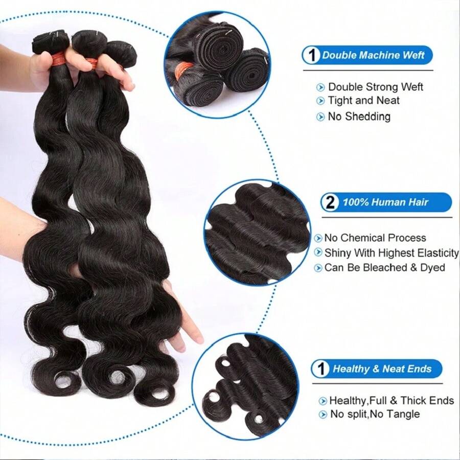 BINF Body Wave Bundles 1 Piece 830 Inch Bundles 100 Brazilian Remy